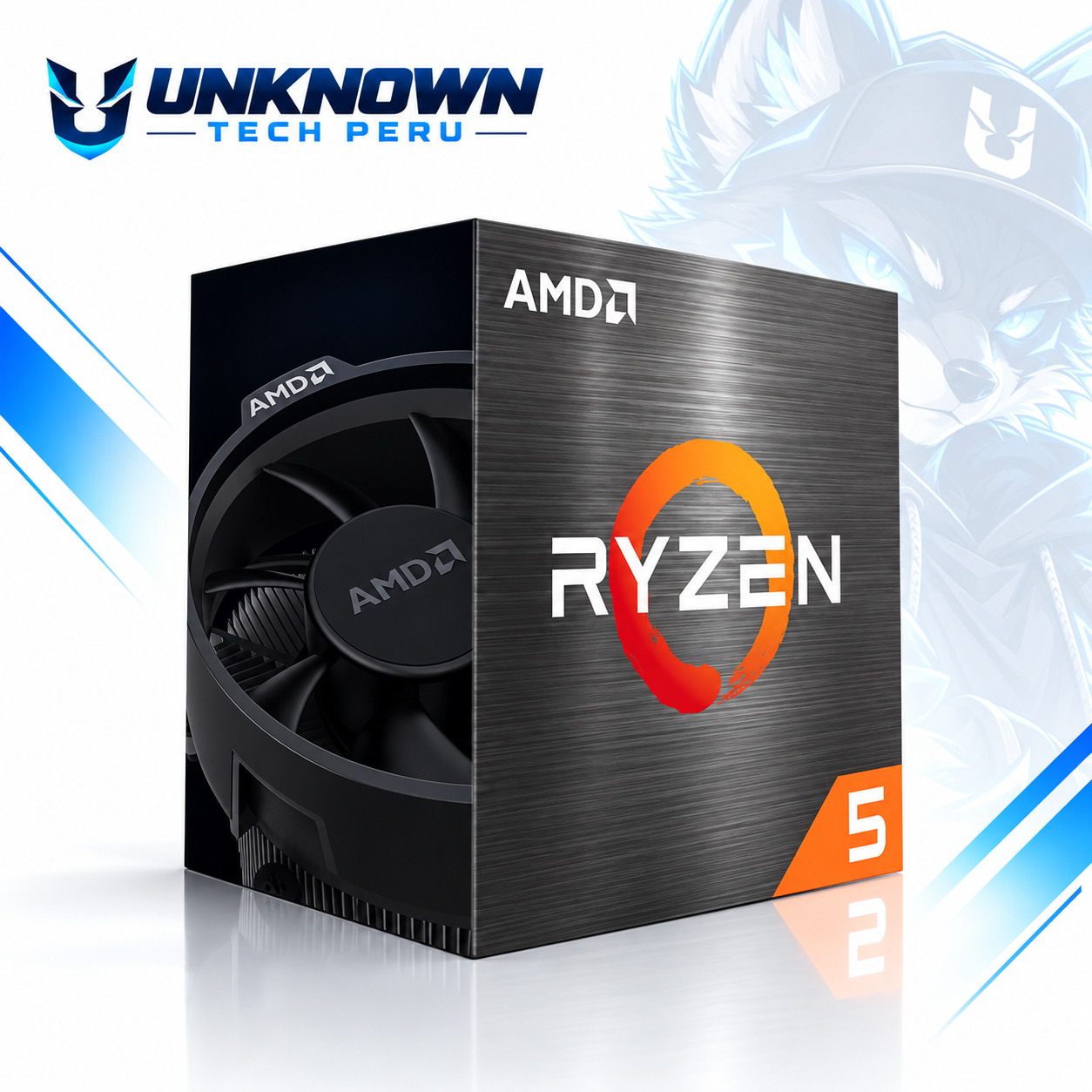 PROCESADOR AMD RYZEN 5 5500 ( 100-100000457BOX ) | SERIES 5000 | ZEN 3 | 3.60GHz - 4.20GHz MAX | 16MB - 6N - 12H | Sin Radeon Graphic | C/ COOLER | 45W - 65W MAX | PCIe 3.0 | AM4