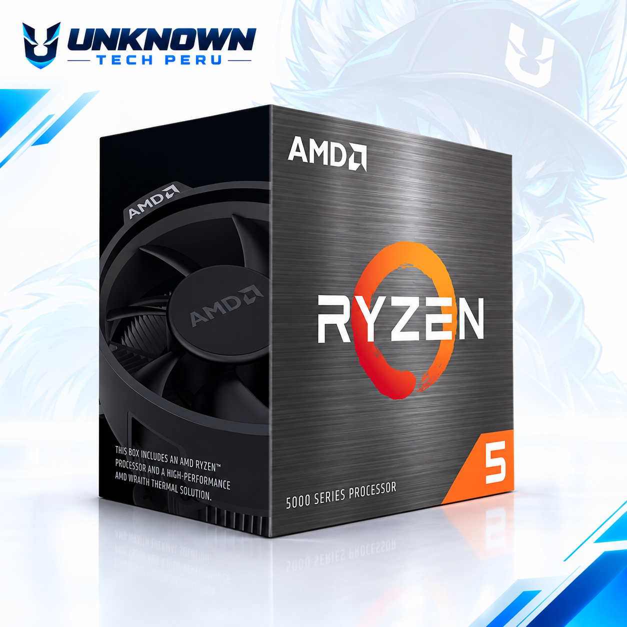 PROCESADOR AMD RYZEN 5 5600XT ( 100-100001585BOX ) | SERIES 5000 | ZEN 3 | 3.70GHz - 4.60GHz MAX | 32MB - 6N - 12H | Sin Radeon Graphic | C/ COOLER | 65W - 95W MAX | PCIe® 4.0 | AM4