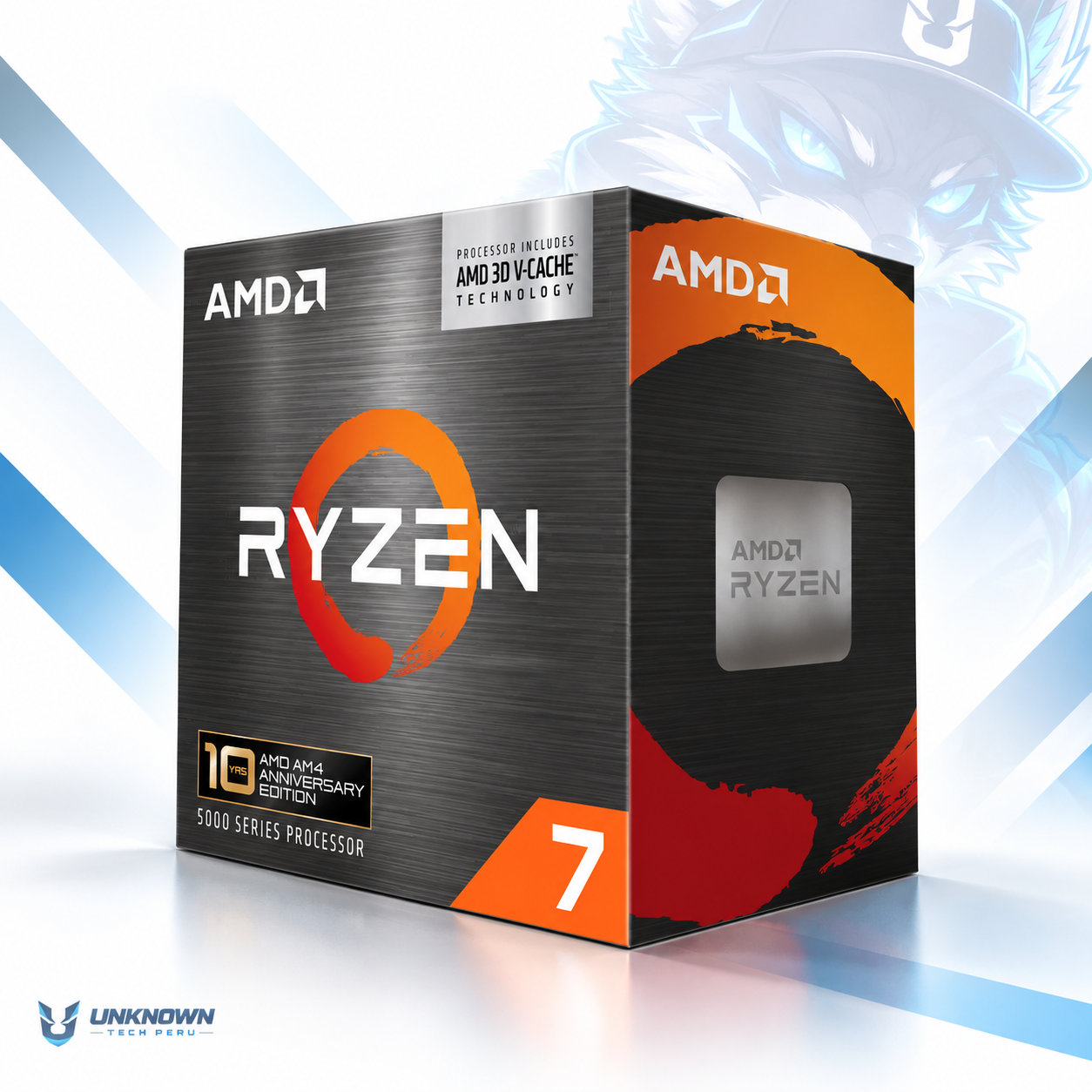 PROCESADOR AMD RYZEN 7 5800X3D ( 100-100000651WOF ) | SERIES 5000 | ZEN 3 | 3.80GHz - 4.50GHz MAX | 100MB - 8N - 16H | Sin Radeon Graphic | S/ COOLER | 105W - 165W MAX | PCIe® 4.0 | AM4