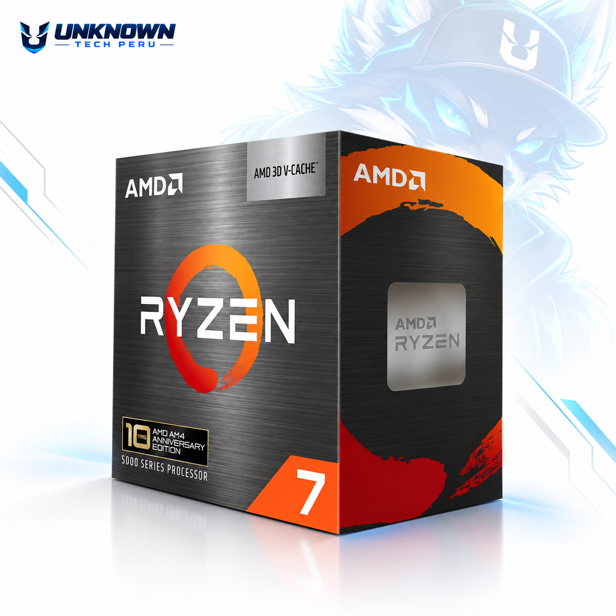 PROCESADOR AMD RYZEN 7 5800X3D ( 100-100000651WOF ) | SERIES 5000 | ZEN 3 | 3.80GHz - 4.50GHz MAX | 100MB - 8N - 16H | Sin Radeon Graphic  | S/ COOLER | 105W - 165W MAX | PCIe® 4.0 | AM4 #3