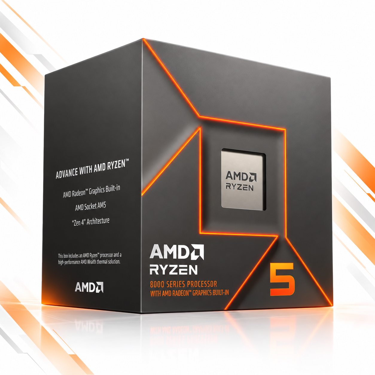 PROCESADOR AMD RYZEN 5 8500G ( 100-100000931BOX ) | SERIES 8000 | ZEN 4 | 3.50GHz - 5.00GHz MAX | 16MB - 6N - 12H | Radeon™ 740M  | S/ COOLER | 45W - 65W MAX | PCIe® 4.0 | AM5 #3