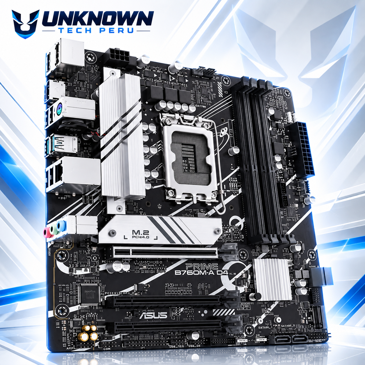 MOTHERBOARD INTEL ASUS PRIME B760M-A D4 ( PRIME B760M-A D4 ) | DDR4 | 4 SLOT RAM - 128GB MAX / 5333MHZ | MICRO ATX | 2 SLOT M.2 | LGA 1700 #3