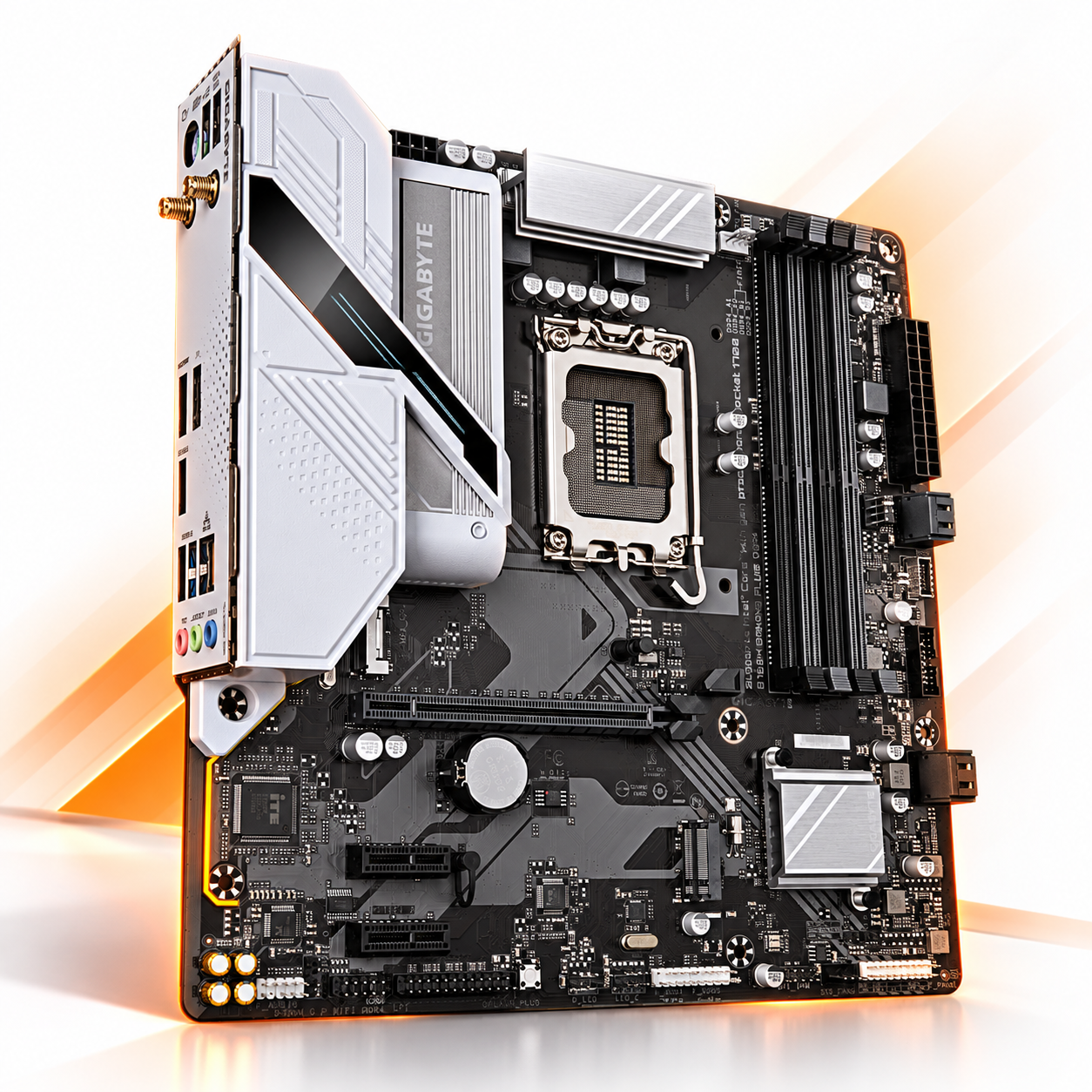 MOTHERBOARD INTEL GIGABYTE B760M GAMING PLUS WIFI DDR4 ( B760M GAMING PLUS WIFI DDR4 ) | WIFI 6E | DDR4 | 4 SLOT RAM - 128GB MAX / 6800MHZ | M-ATX | 2 SLOT M.2 | LGA 1700 #3