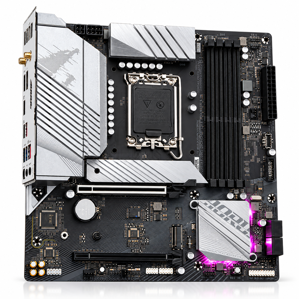MOTHERBOARD INTEL GIGABYTE B760M AORUS ELITE AX DDR4 ( B760M A ELITE AX DDR4 ) | WIFI 6E | DDR4 | 4 SLOT RAM - 128GB MAX / 6800MHZ | M-ATX | 2 SLOT M.2 | LGA 1700 #4