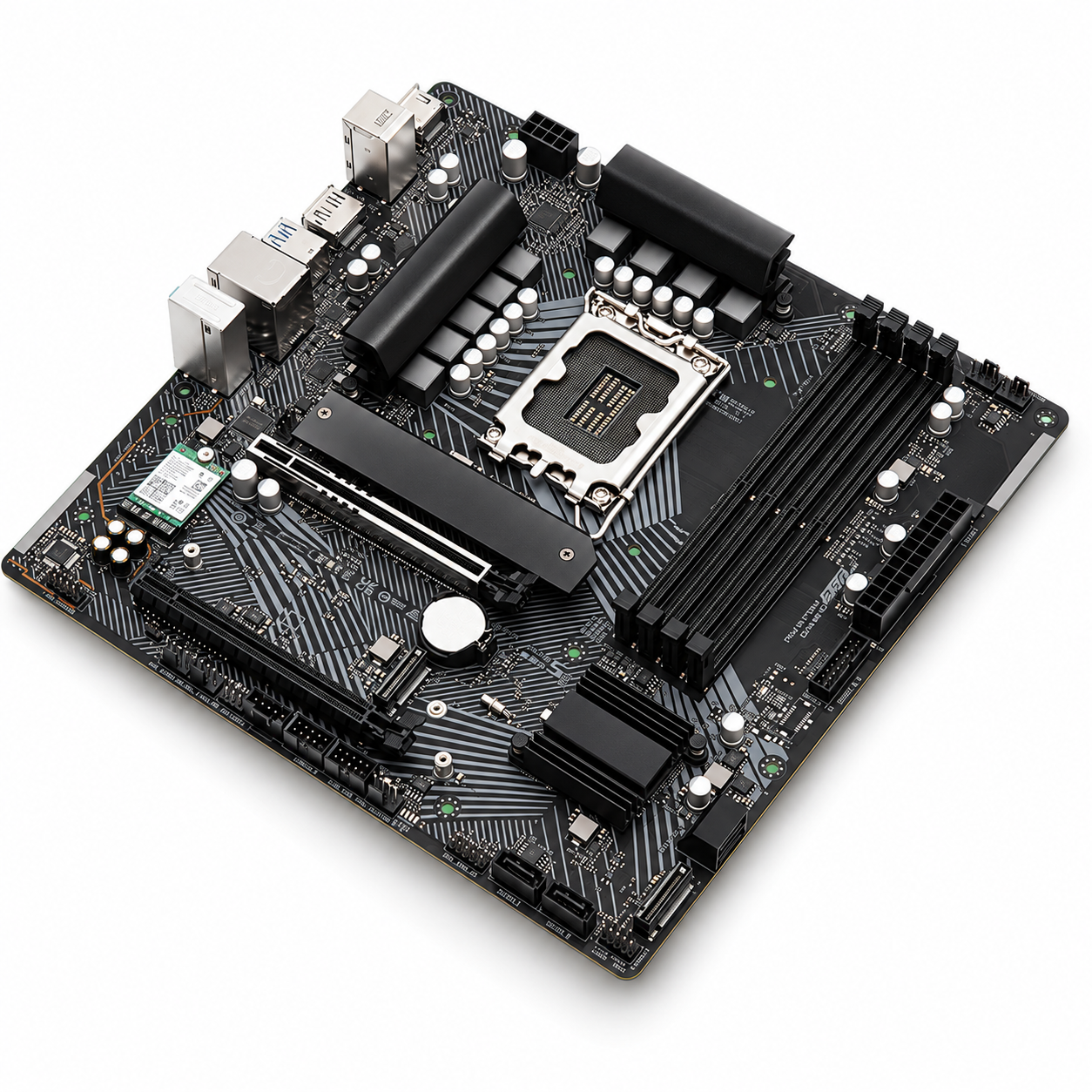 MOTHERBOARD INTEL ASROCK B760M PG LIGHTNING WIFI D5 ( 90-MXBMT0-A0UAYZ ) | WIFI 6E | DDR5 | 4 SLOT RAM - 192GB MAX / 7200MHZ | MICRO ATX | 3 SLOT M.2 | LGA 1700 #4