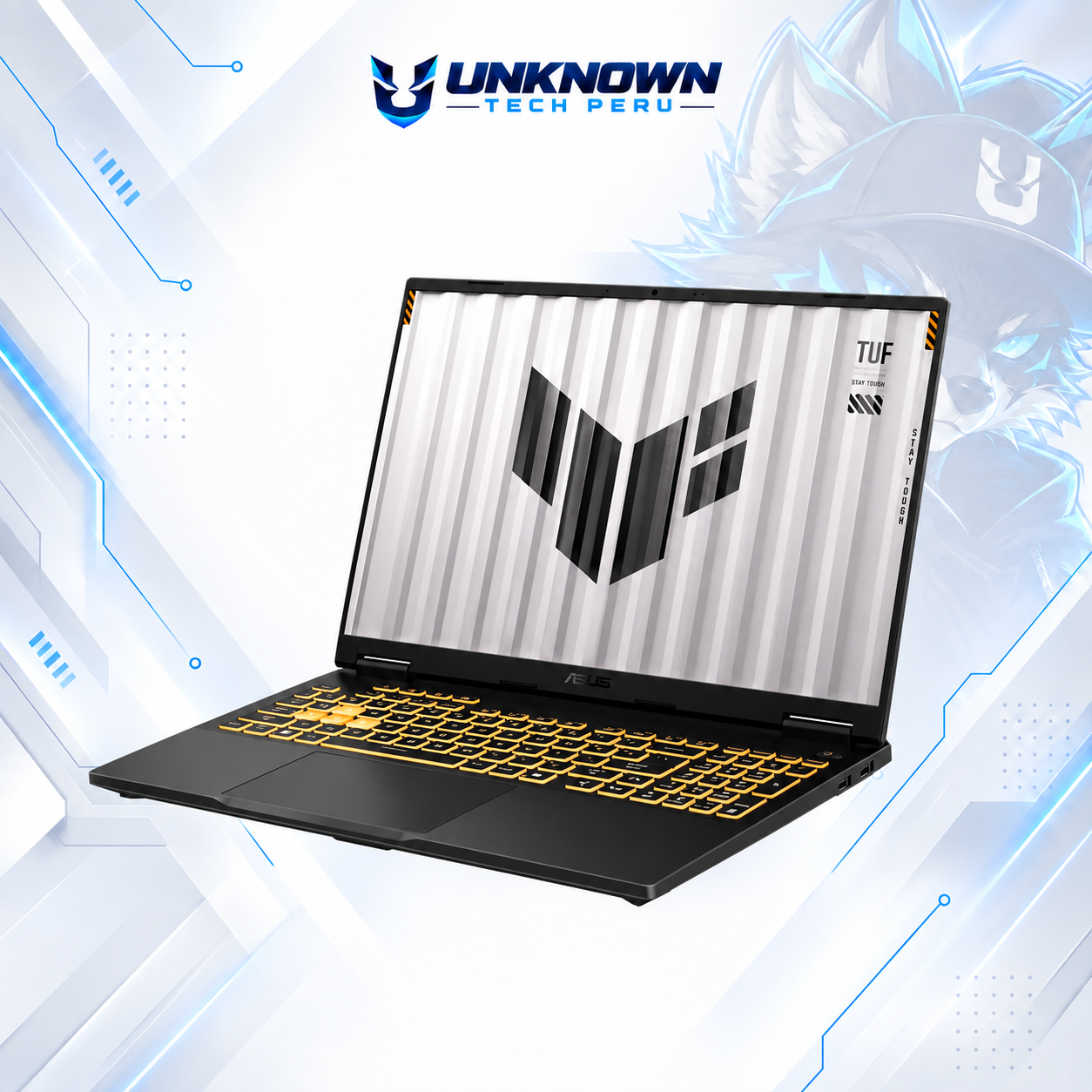 LAPTOP GAMING ASUS TUF F16 GAMING Intel Core i7-14650HX | 512GB SSD M.2 | 16GB RAM DDR5 5600MHZ | 16" WUXGA (1920x1200) | 165Hz |  NVIDIA RTX 5060 8GB | WIN 11 HOME | COLOR JAEGAR GREY | TECLADO INGLES #4