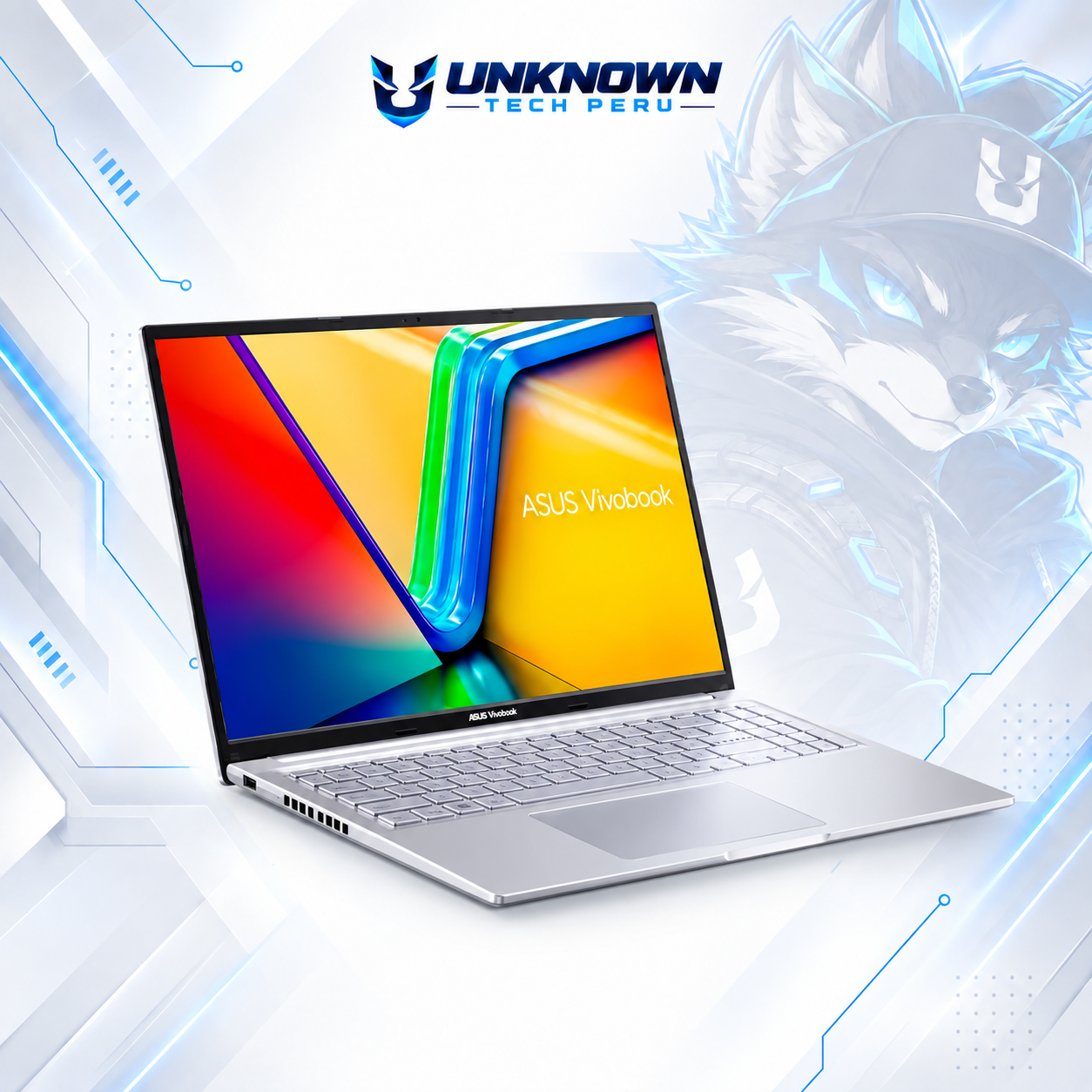 LAPTOP ASUS VIVOBOOK F1605VA-WS96 INTEL CORE I9-13900H | 1TB SSD M.2 | 16GB RAM DDR4 | 16" WUXGA (1920X1080) | Intel Iris Xe Graphics | WIN 11 HOME | COLOR COOL SILVER | TECLADO INGLES