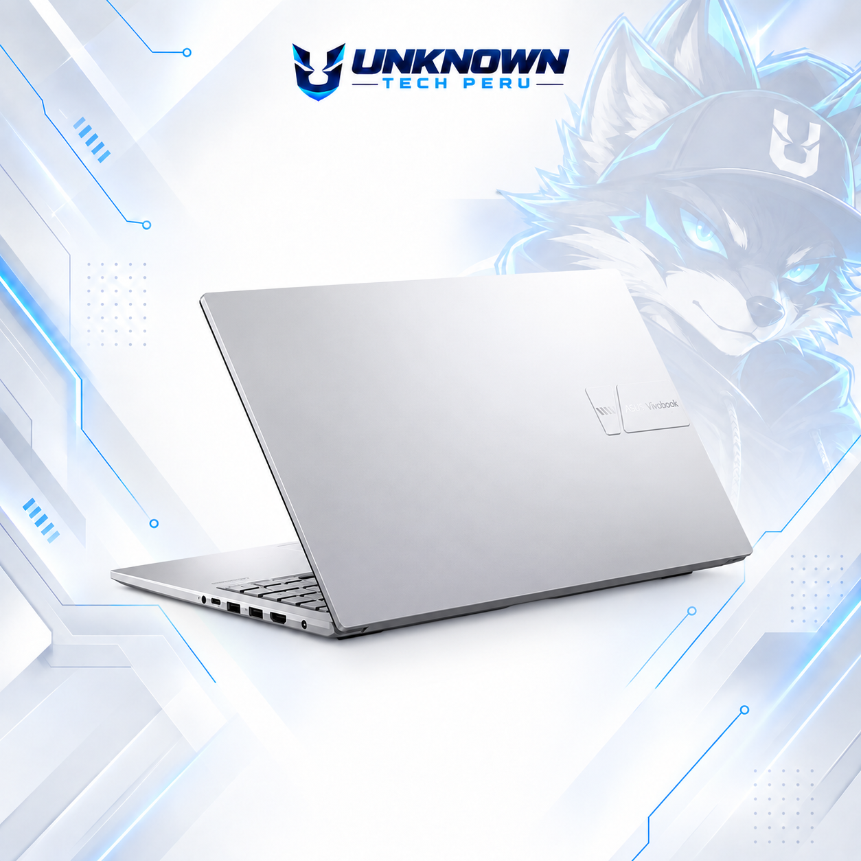 LAPTOP ASUS VIVOBOOK F1605VA-WS96 INTEL CORE I9-13900H | 1TB SSD M.2 | 16GB RAM DDR4 |  16" WUXGA (1920X1080) | Intel Iris Xe Graphics | WIN 11 HOME |  COLOR COOL SILVER | TECLADO INGLES  #4