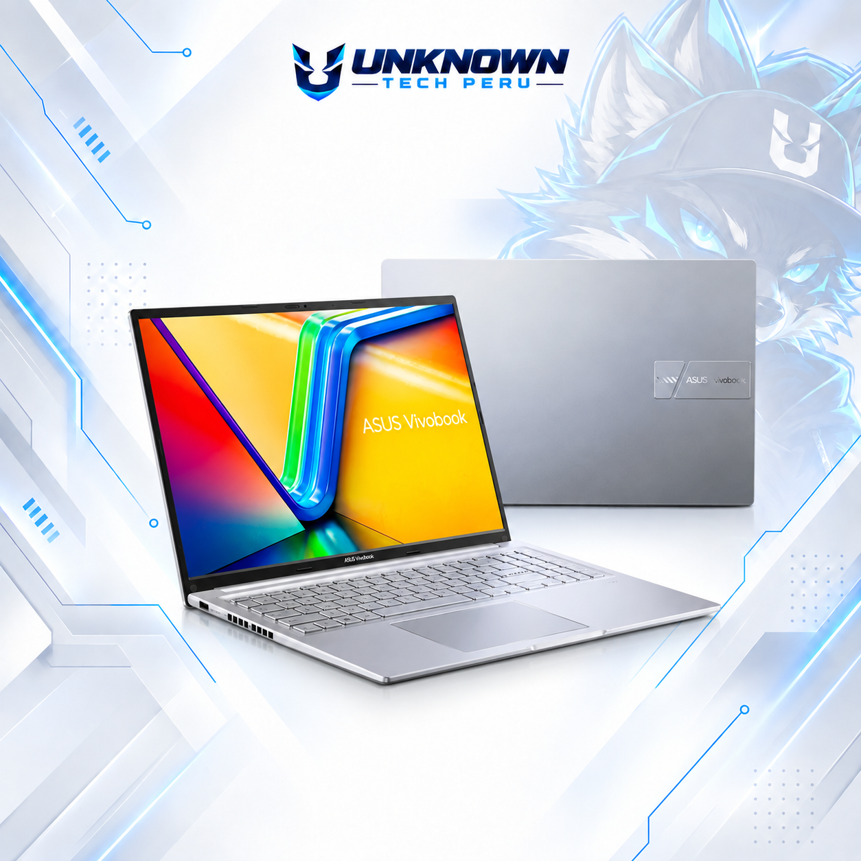 LAPTOP ASUS VIVOBOOK F1605VA-WS96 INTEL CORE I9-13900H | 1TB SSD M.2 | 16GB RAM DDR4 |  16" WUXGA (1920X1080) | Intel Iris Xe Graphics | WIN 11 HOME |  COLOR COOL SILVER | TECLADO INGLES  #5