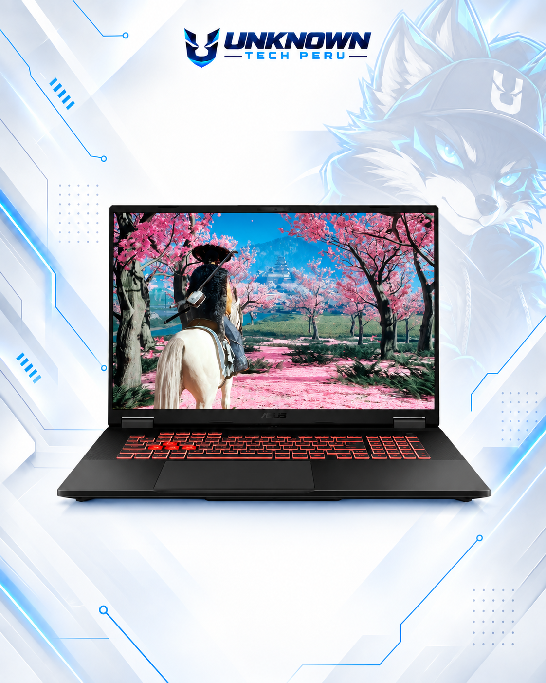LAPTOP GAMING ASUS TUF GAMING A18 FA808UH-RS74 AMD RYZEN 7 260 | 16GB RAM DDR5 5200MHz | 1TB SSD M.2 | 18” FHD+ (1920x1200) | 144Hz | WIN 11 HOME | NVIDIA GeForce RTX 5050 8GB | Gray Color | TECLADO INGLES