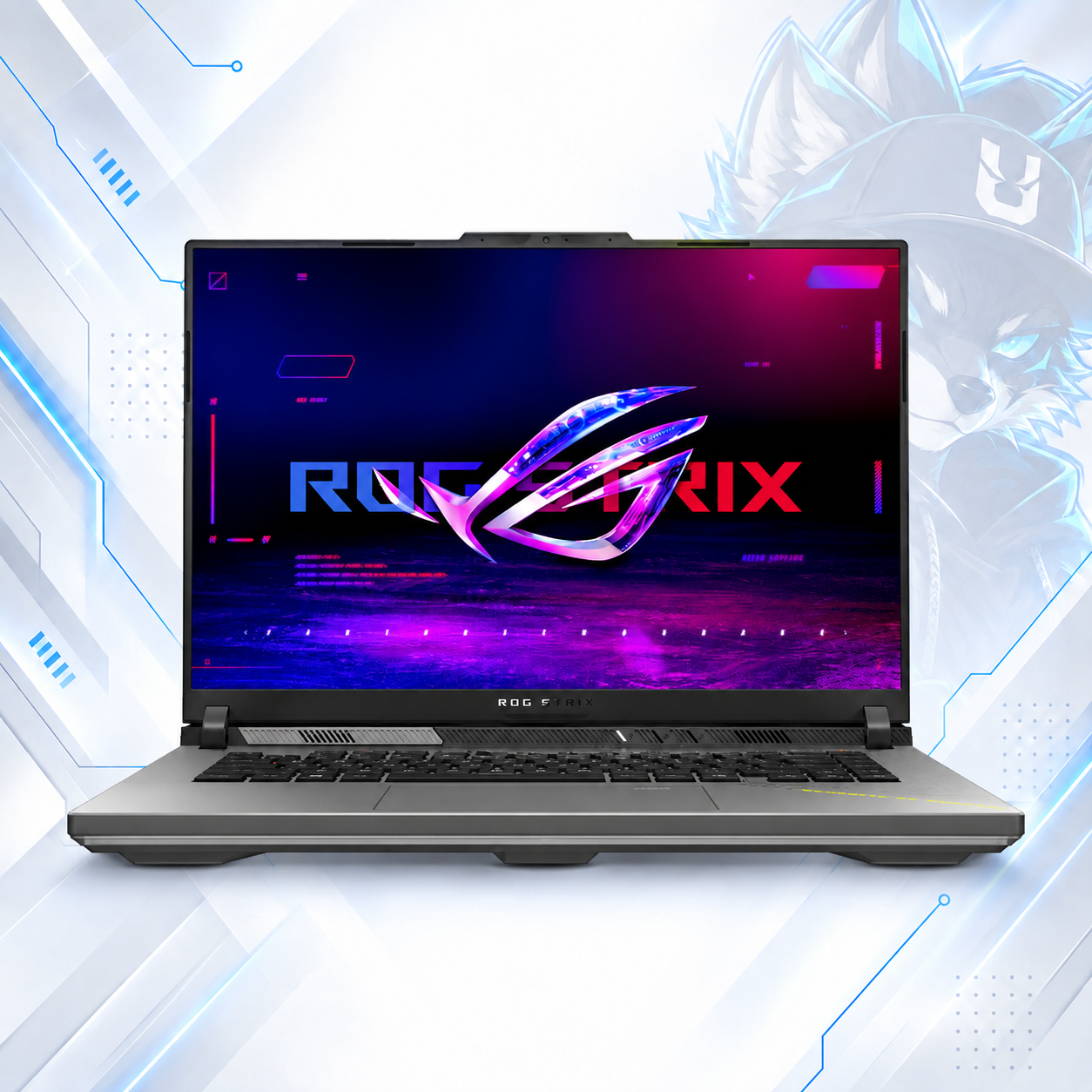LAPTOP GAMING ASUS ROG STRIX G16 G614FM-WS94 GAMING AMD Ryzen™ 9 9955HX | 1TB SSD M.2 | 16GB RAM DDR5 5600MHz | 16" WUXGA (1920x1200) | IPS | 165Hz | NVIDIA® RTX 5060 8GB | ECLIPSE GRAY | WIN 11 HOME | TECLADO INGLES