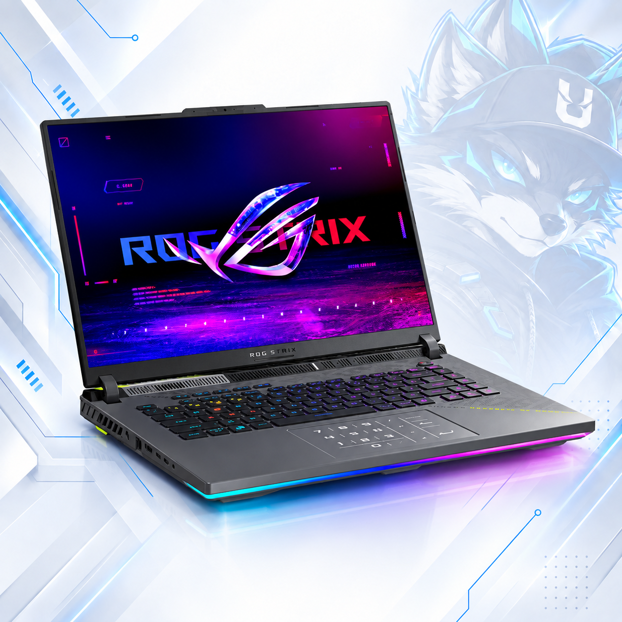 LAPTOP GAMING ASUS ROG STRIX G16 G614FM-WS94 GAMING AMD Ryzen™ 9 9955HX | 1TB SSD M.2 | 16GB RAM DDR5 5600MHz | 16" WUXGA  (1920x1200) | IPS | 165Hz | NVIDIA® RTX 5060 8GB | ECLIPSE GRAY | WIN 11 HOME | TECLADO INGLES #4