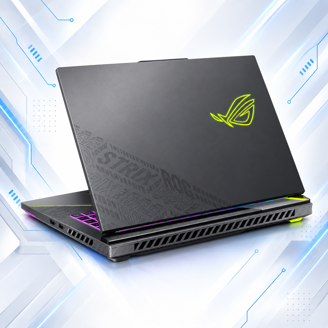 LAPTOP GAMING ASUS ROG STRIX G16 G614FM-WS94 GAMING AMD Ryzen™ 9 9955HX | 1TB SSD M.2 | 16GB RAM DDR5 5600MHz | 16" WUXGA  (1920x1200) | IPS | 165Hz | NVIDIA® RTX 5060 8GB | ECLIPSE GRAY | WIN 11 HOME | TECLADO INGLES #6