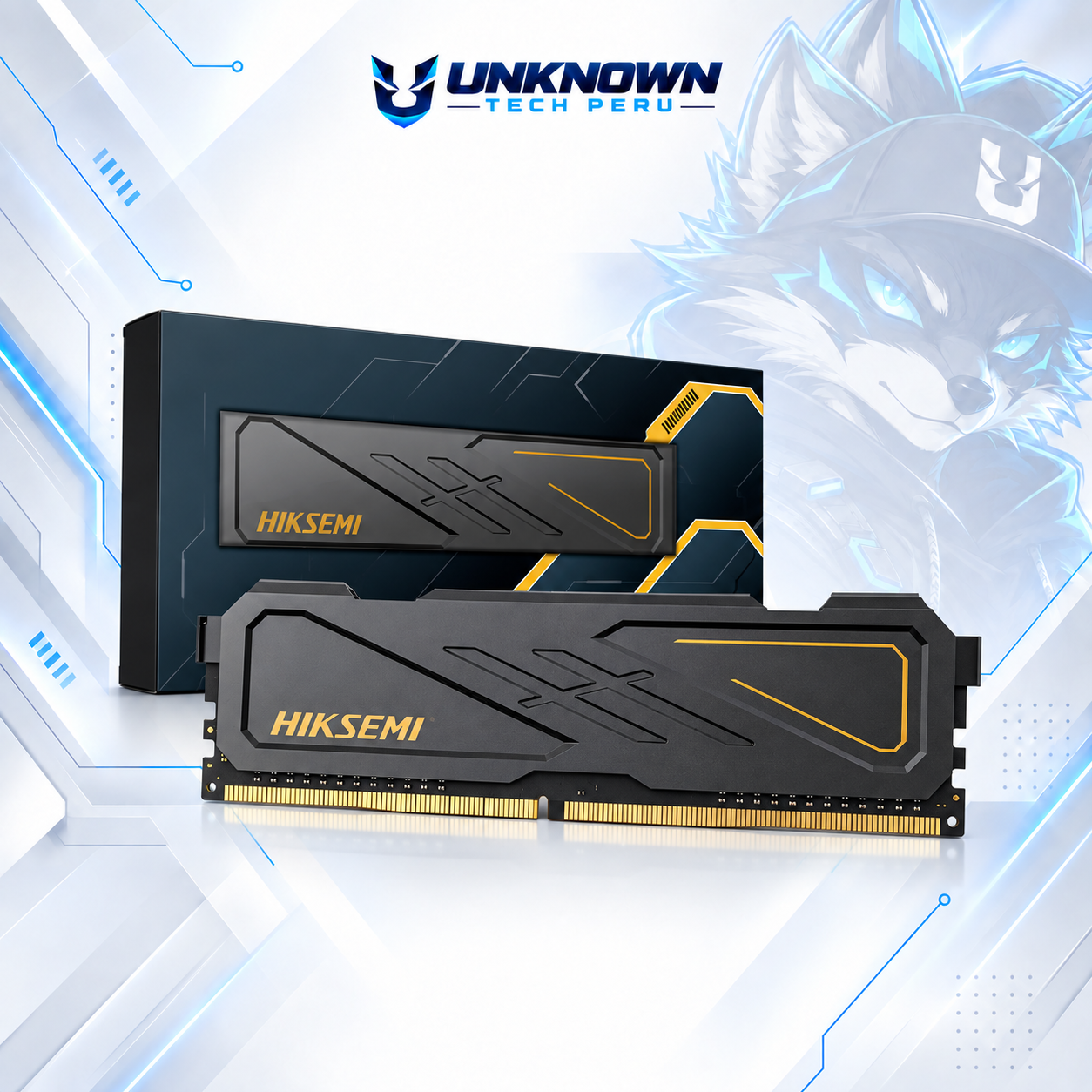 MEMORIA RAM DRR4 PARA PC HIKSEMI ARMOR 16GB/3200MHz ( HSC416U32D2_16G ) | BLACK | DDR4 | U-DIMM | CL 16 | 1.35v |