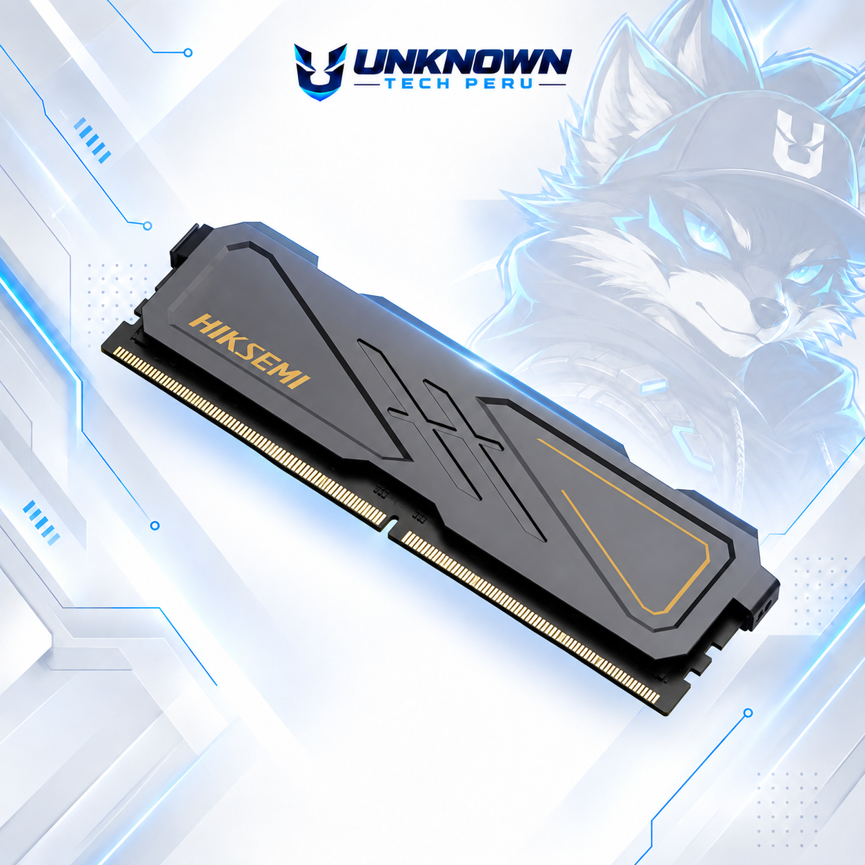 MEMORIA RAM DRR4 PARA PC HIKSEMI ARMOR 8GB/3200MHz ( HSC408U32I2_8G ) | BLACK | DDR4 | U-DIMM | CL 16 | 1.35v |