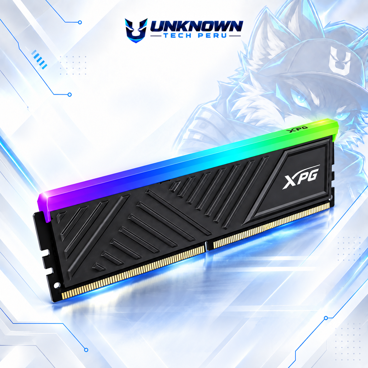 MEMORIA RAM DRR4 PARA PC ADATA XPG SPECTRIX D35G 16GB/3200MHz ( AX4U320016G16A-SBKD35G ) | BLACK | DDR4 | U-DIMM | CL 16 | 1.35v | LED-RGB #3