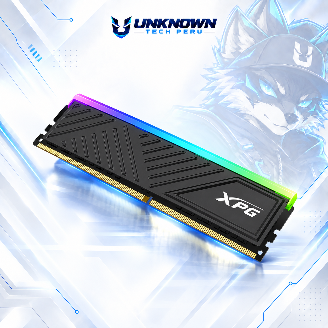 MEMORIA RAM DRR4 PARA PC ADATA XPG SPECTRIX D35G 16GB/3200MHz ( AX4U320016G16A-SBKD35G ) | BLACK | DDR4 | U-DIMM | CL 16 | 1.35v | LED-RGB #4
