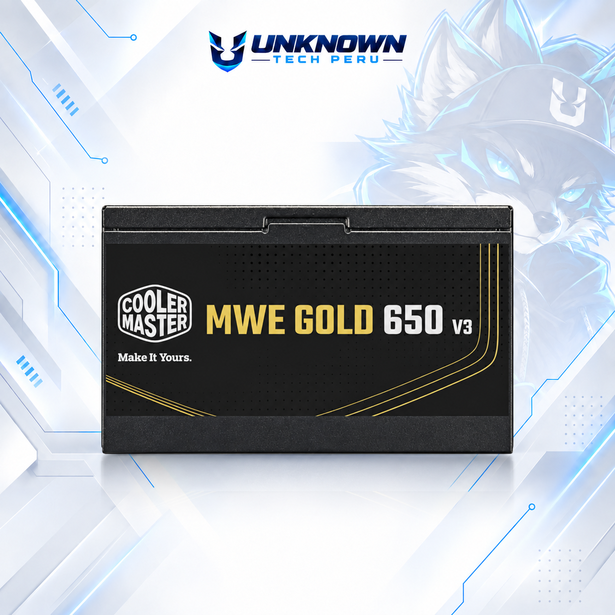 FUENTE DE PODER 650W | COOLER MASTER 650 MWE V3 ( MPE-6502-ACAAG-3BUS ) | BLACK | 80 PLUS GOLD | ATX 3.1 | NO MODULAR | #4
