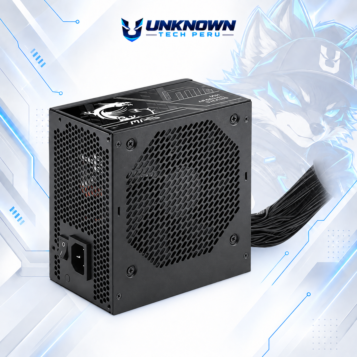 FUENTE DE PODER 750W | MSI MAG A750BN PCIE5 III ( MAG A750BN PCIE5 III ) | BLACK | 80 PLUS BRONZE | ATX 3.1 | PCIe 5.1 | NO MODULAR | #3