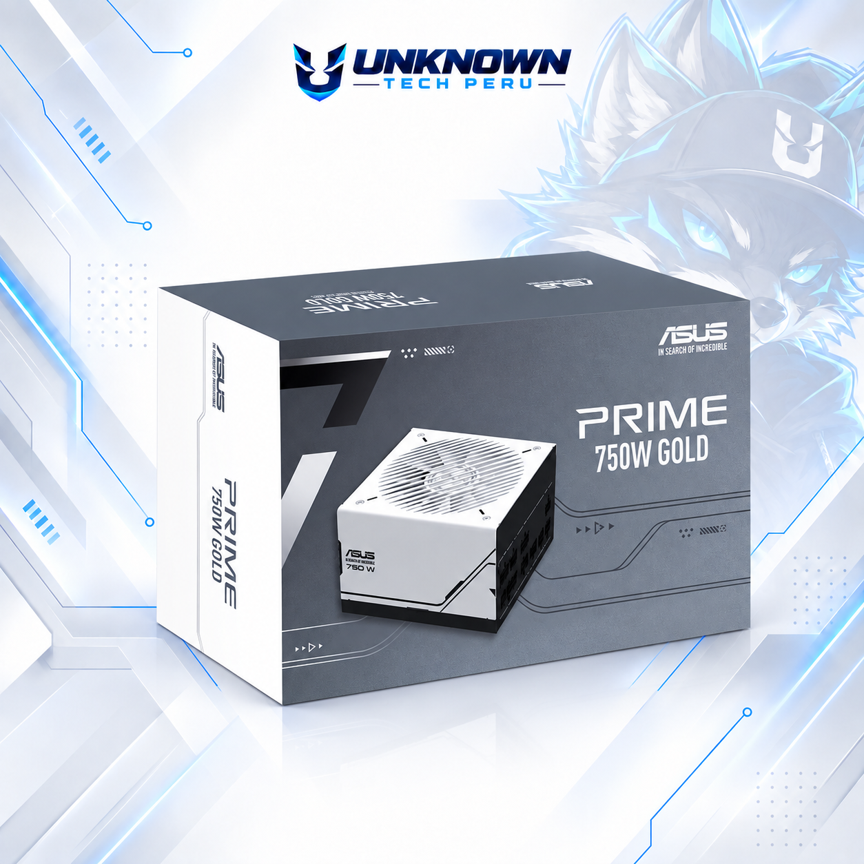 FUENTE DE PODER 750W | ASUS PRIME 750G ( AP-750G ) | BLACK | 80 PLUS GOLD | ATX 3.1 | PCIe 5.1 | FULL MODULAR |
