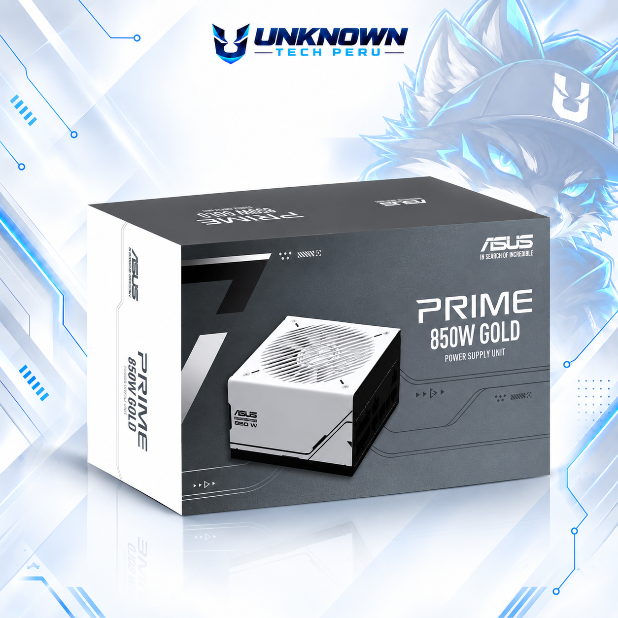 FUENTE DE PODER 850W | ASUS PRIME 850G ( AP-850G ) | BLACK | 80 PLUS GOLD | ATX 3.1 | PCIe 5.1 | FULL MODULAR | #3