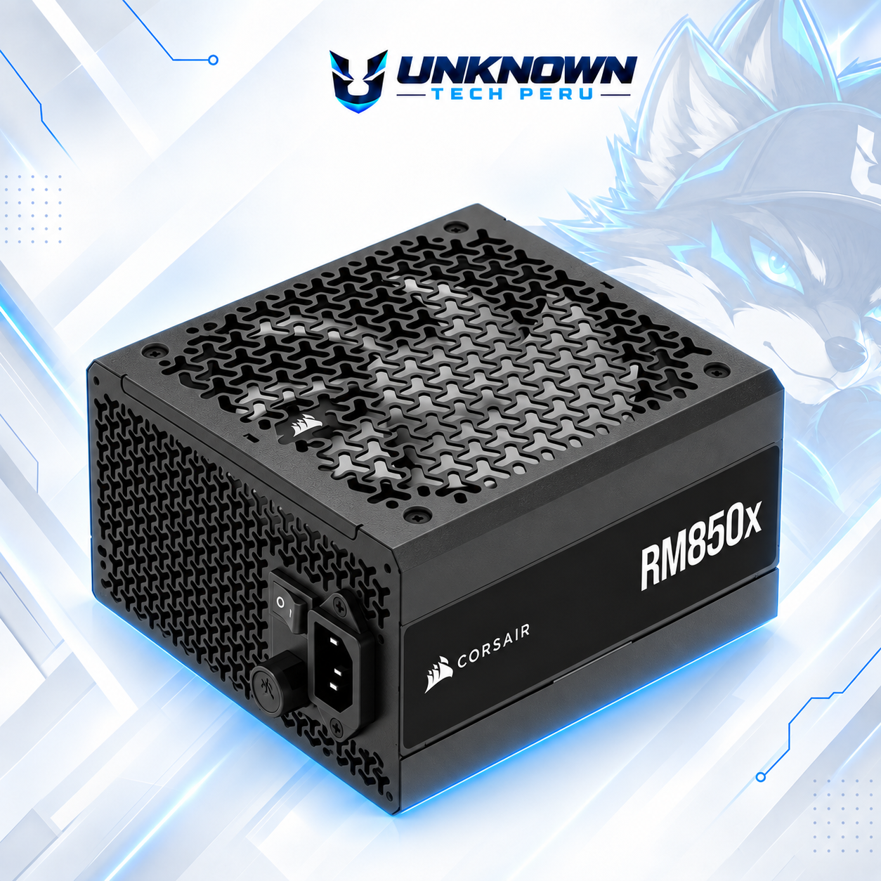 FUENTE DE PODER 850W | CORSAIR RM850X ( CP-9020270-NA ) | BLACK | 80 PLUS GOLD | ATX 3.1 | PCIe 5.1 | FULL MODULAR | #4