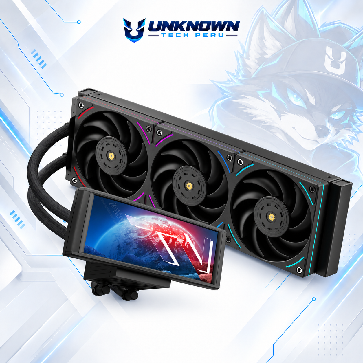 ENFRIAMIENTO LIQUIDO 360MM | THERMALRIGHT TROFEO VISION ARGB ( THERMALRIGHT-TROFEO-VISION-LCD-ARGB ) | BLACK | PANTALLA LCD 6.86" / IPS | 1280x480p | LED-ARGB #3