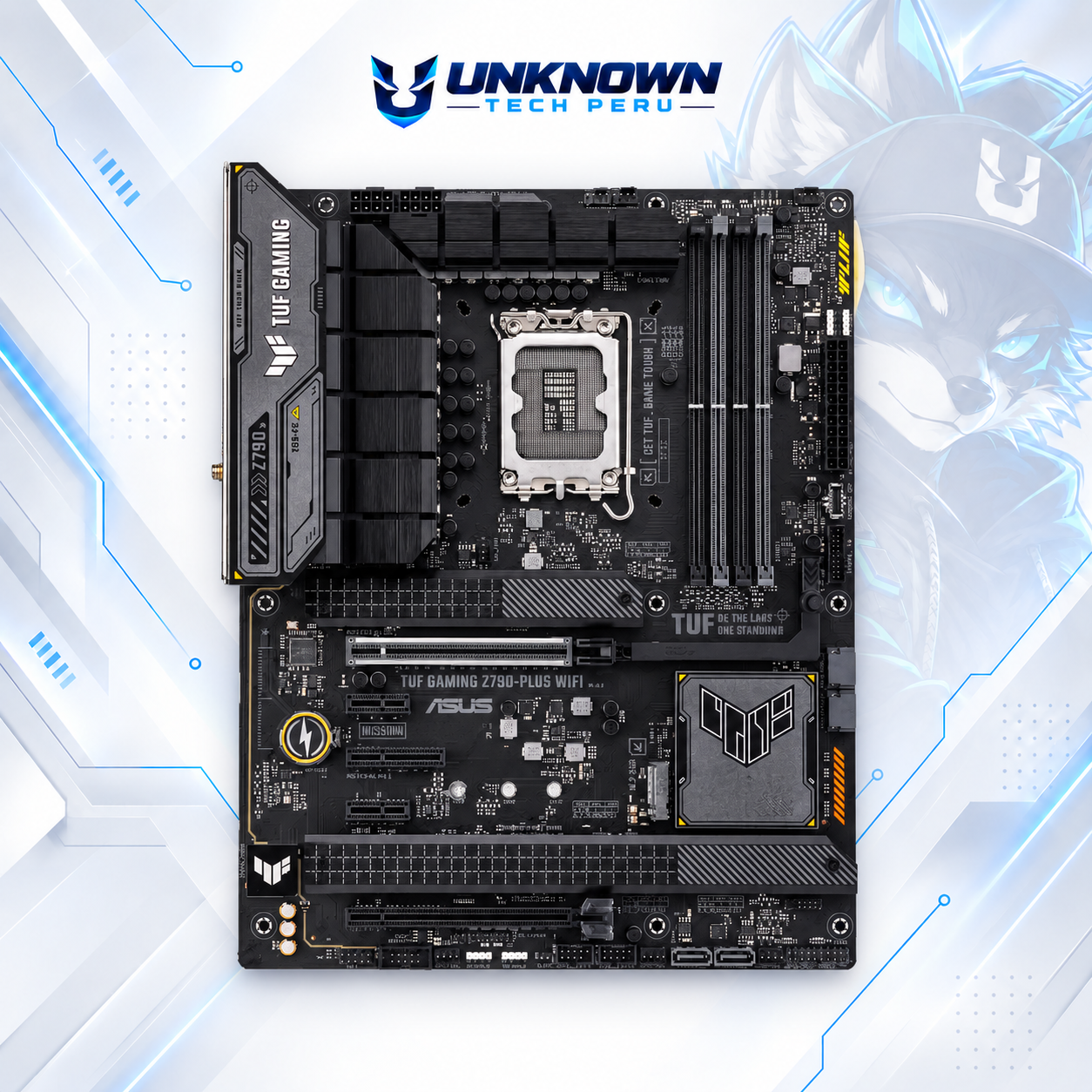 MOTHERBOARD INTEL ASUS TUF Z790-PLUS WIFI ( TUF GAMING Z790-PLUS WIFI ) | WIFI 6E | DDR5 | 4 SLOT RAM - 192GB MAX / 7200MHZ | ATX | 4 SLOT M.2 | LGA 1700 #4