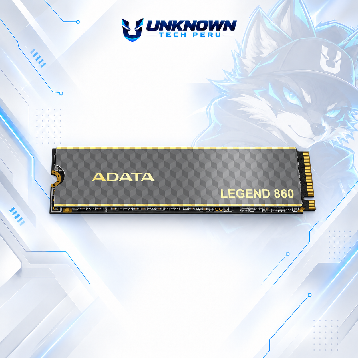 DISCO SOLIDO M.2 2280 ADATA LEGEND 860  500GB NVMe ( SLEG-860-500GCS ) | LEGEND 860 | C/ DISIPADOR | LECTURA 5000MB/s - ESCRITURA 3000MB/s | PCIe GEN 4.0 #3