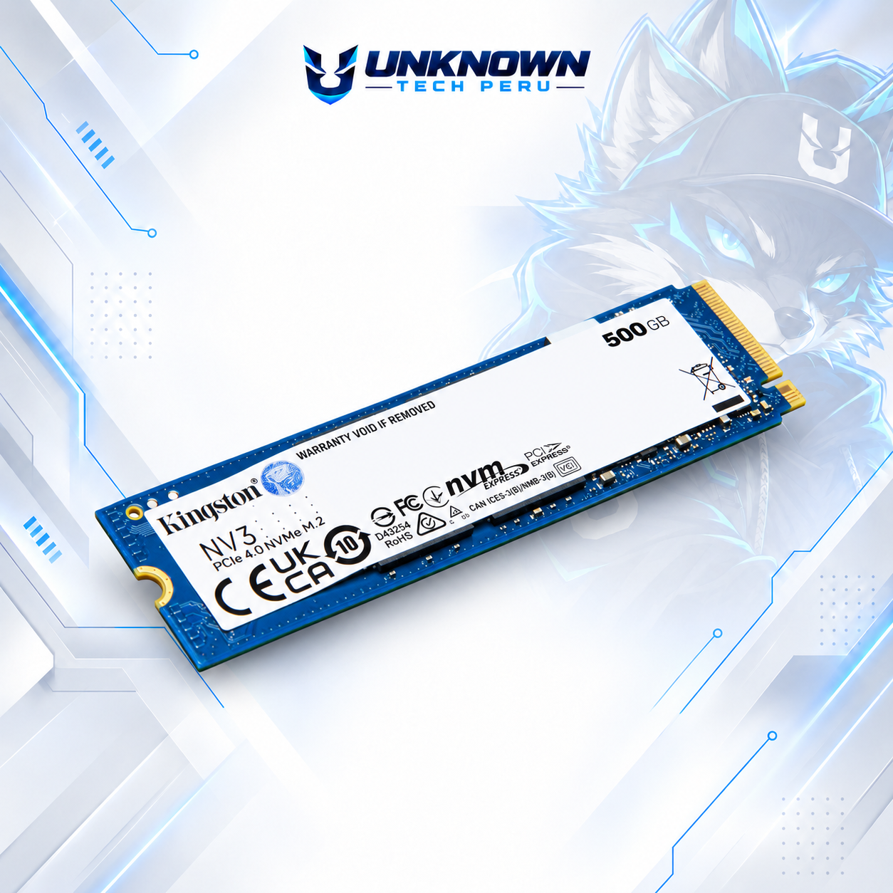 DISCO SOLIDO M.2 2280 KINGSTONG NV3 500GB NVMe ( SNV3S/500G ) | NV3 | LECTURA 5000MB/s - ESCRITURA 3000MB/s | PCIe GEN 4.0 #4