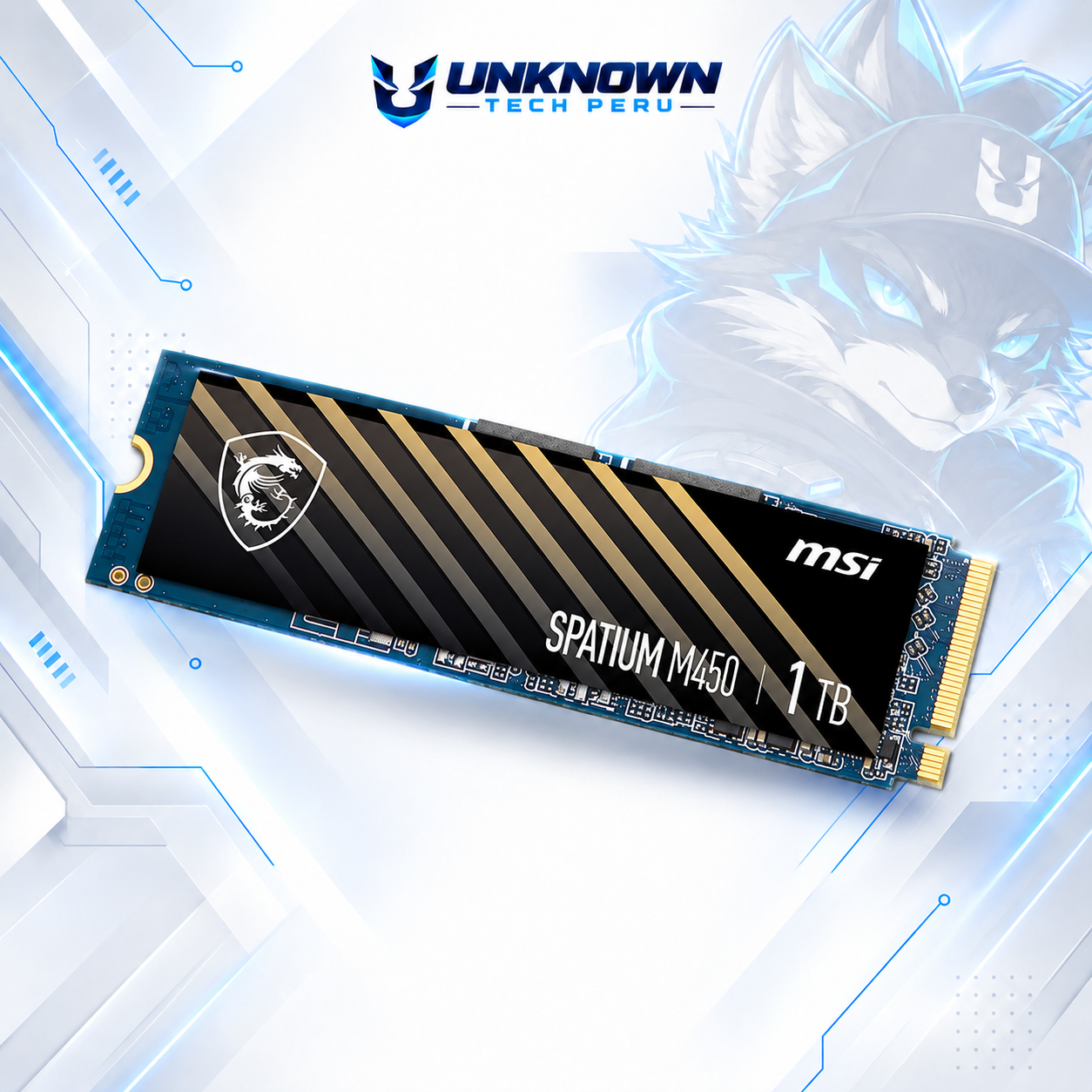 DISCO SOLIDO M.2 2280 MSI SPATIUM M450 1TB NVMe ( 824142304174 ) | SPATIUM M450 | LECTURA 3600MB/s - ESCRITURA 3000MB/s | PCIe GEN 4.0 #4