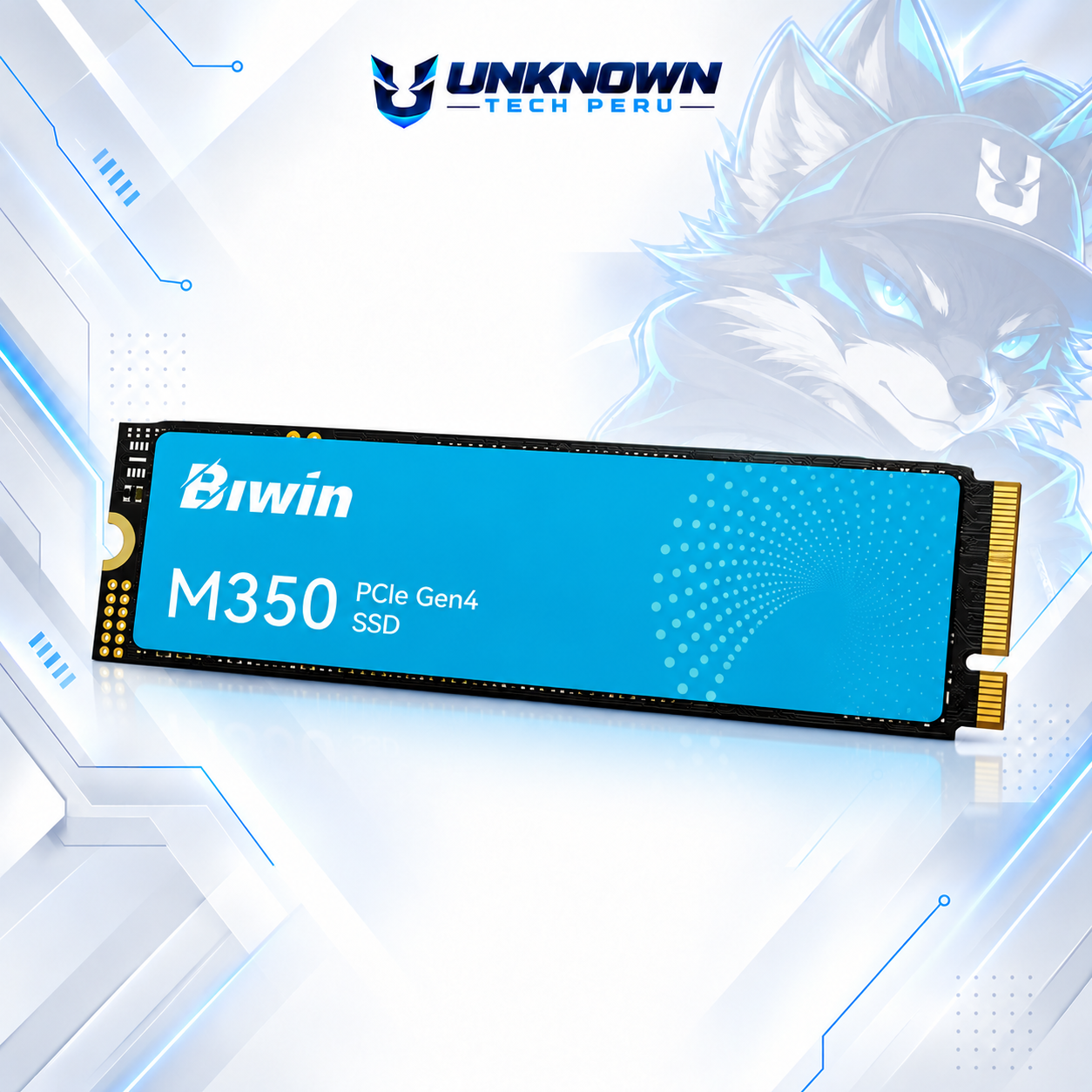 DISCO SOLIDO M.2 2280 BIWIN M350 1TB NVMe ( 9SE00166-P400LP1KGM28H ) | M350 | C/ DISIPADOR | LECTURA 6000MB/s - ESCRITURA 5000MB/s | PCIe GEN 4.0 #3