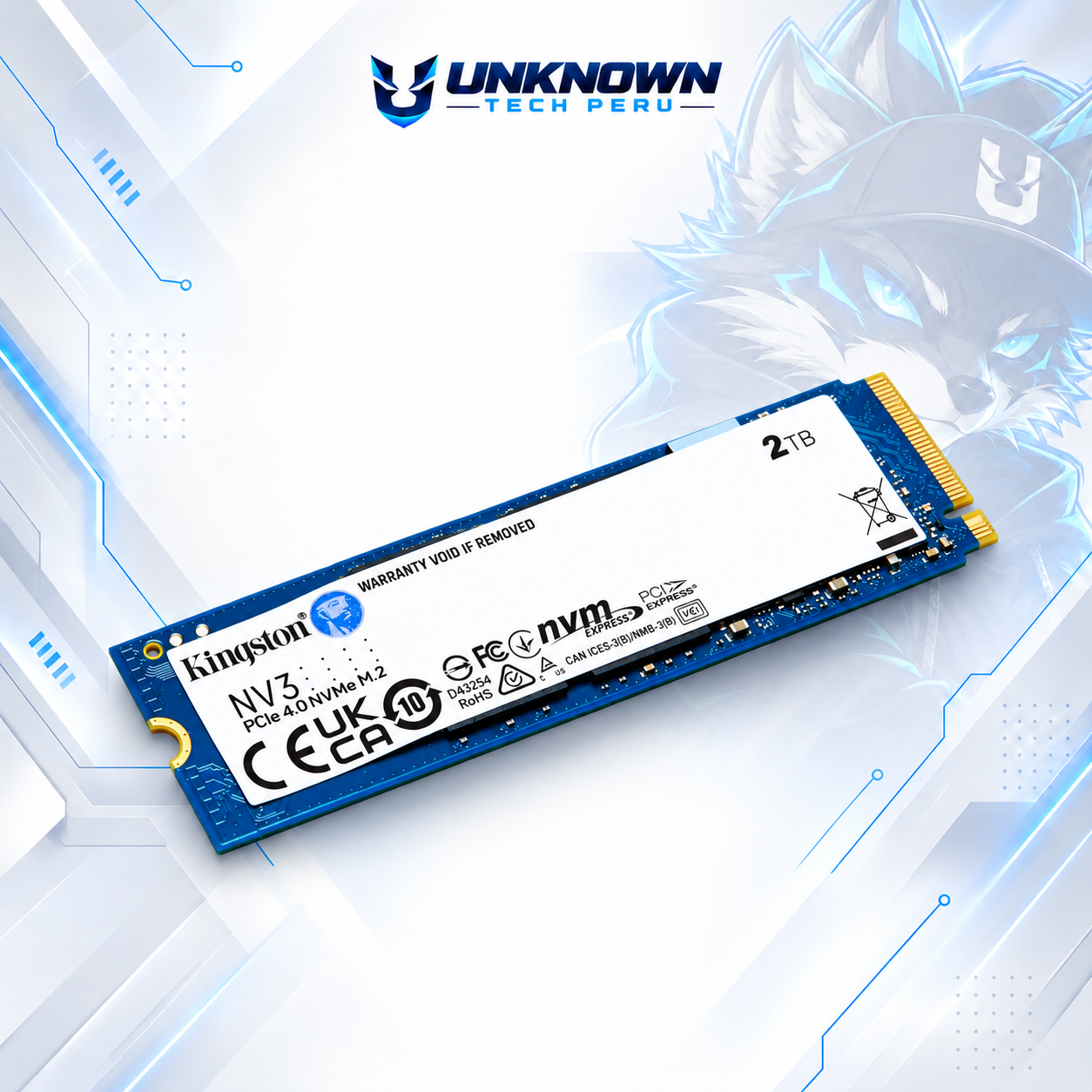 DISCO SOLIDO M.2 2280 KINGSTONG NV3 2TB NVMe ( SNV3S/2000G ) | NV3 | LECTURA 6000MB/s - ESCRITURA 5000MB/s | PCIe GEN 4.0 #3
