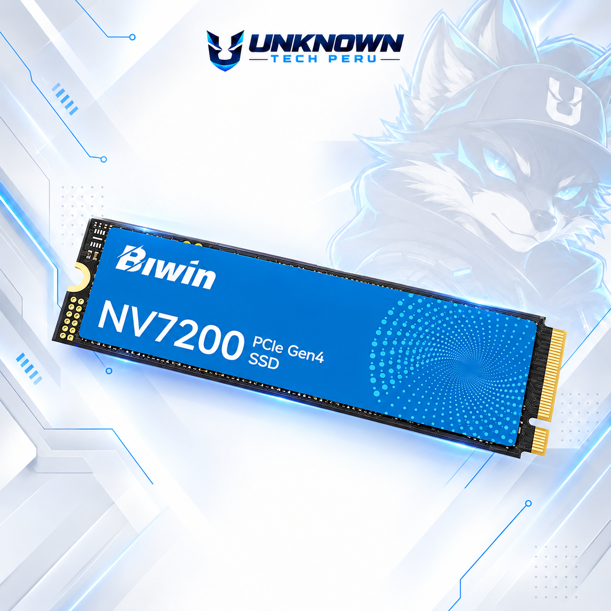 DISCO SOLIDO M.2 2280 BIWIN NV7200 2TB NVMe ( BNV720002TB-RGX) | NV7200 | C/ DISIPADOR | LECTURA 7200MB/s - ESCRITURA 6500MB/s | PCIe GEN 4.0 #5