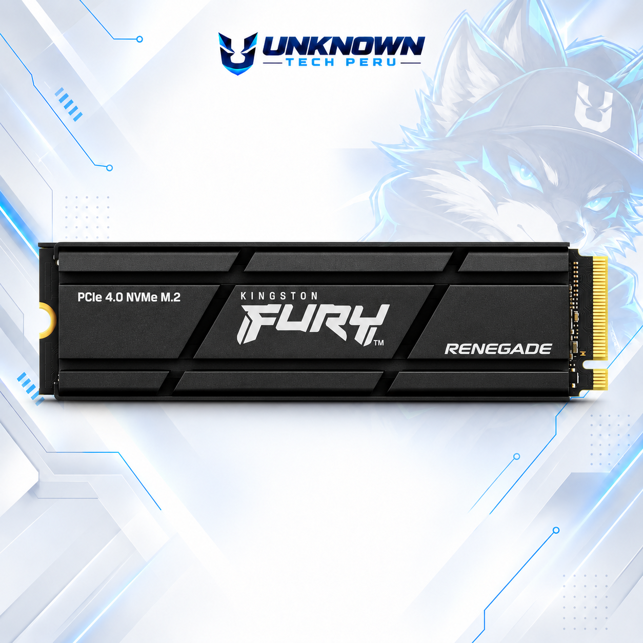 DISCO SOLIDO M.2 2280 KINGSTONG FURY RENEGADE 2TB NVMe ( SFYRDK/2000G ) | FURY RENEGADE | C/DISIPADOR | LECTURA 7300MB/s - ESCRITURA 7000MB/s | PCIe GEN 4.0 #4
