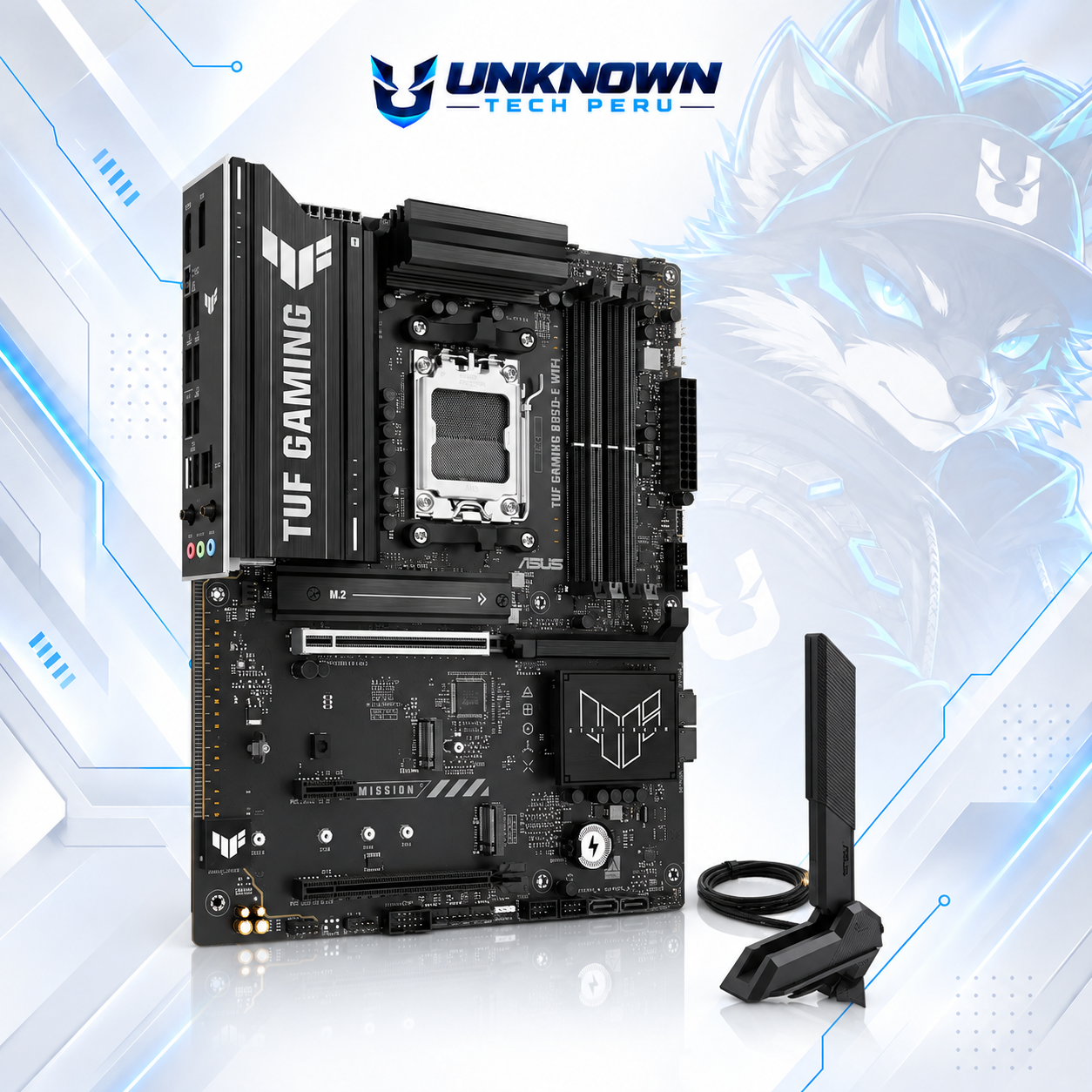 MOTHERBOARD AMD ASUS TUF GAMING B850-E WIFI ( 90MB1L20-MVAAY0 ) | RYZEN 7 / 8 / 9 SERIES | WIFI 6E | DDR5 | 4 SLOT RAM - 256GB MAX / 8000MHZ+ (OC) | 3 SLOT M.2 | ATX | PCIe 5.0 x16 | SOCKET AM5 #4
