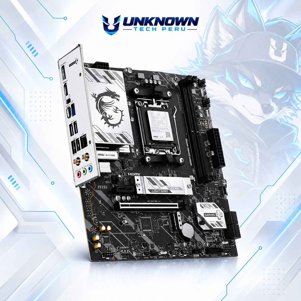 MOTHERBOARD AMD MSI B850M GAMING WIFI6E ( GAMING WIFI6E  ) | RYZEN 7 / 8 / 9 SERIES | DDR5 | WIFI 6E | 2 SLOT RAM - 128GB MAX / 8200MHZ+ (OC) | 2 SLOT M.2 | MICRO ATX | PCIe 5.0 x16 | SOCKET AM5 #4
