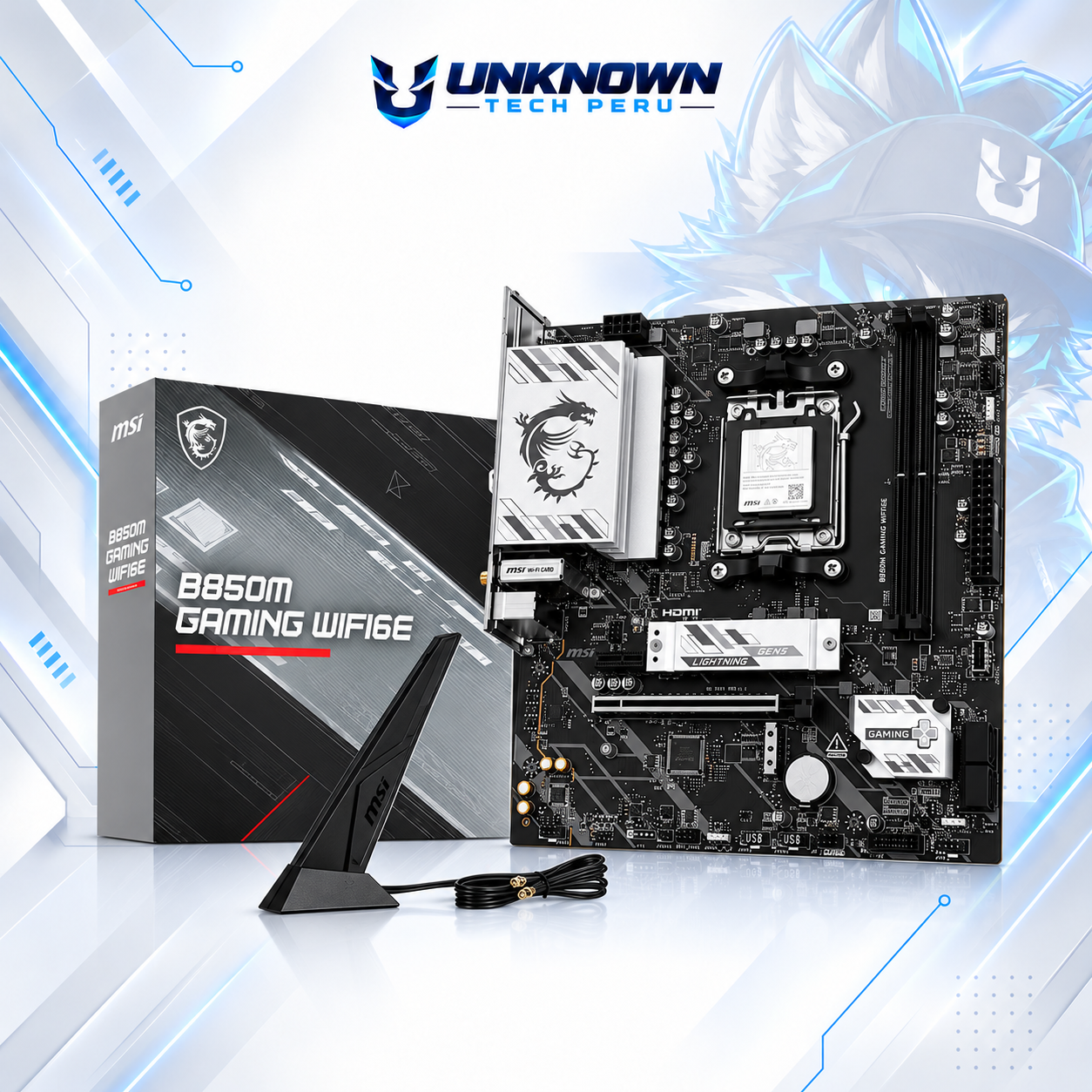 MOTHERBOARD AMD MSI B850M GAMING WIFI6E ( GAMING WIFI6E ) | RYZEN 7 / 8 / 9 SERIES | DDR5 | WIFI 6E | 2 SLOT RAM - 128GB MAX / 8200MHZ+ (OC) | 2 SLOT M.2 | MICRO ATX | PCIe 5.0 x16 | SOCKET AM5