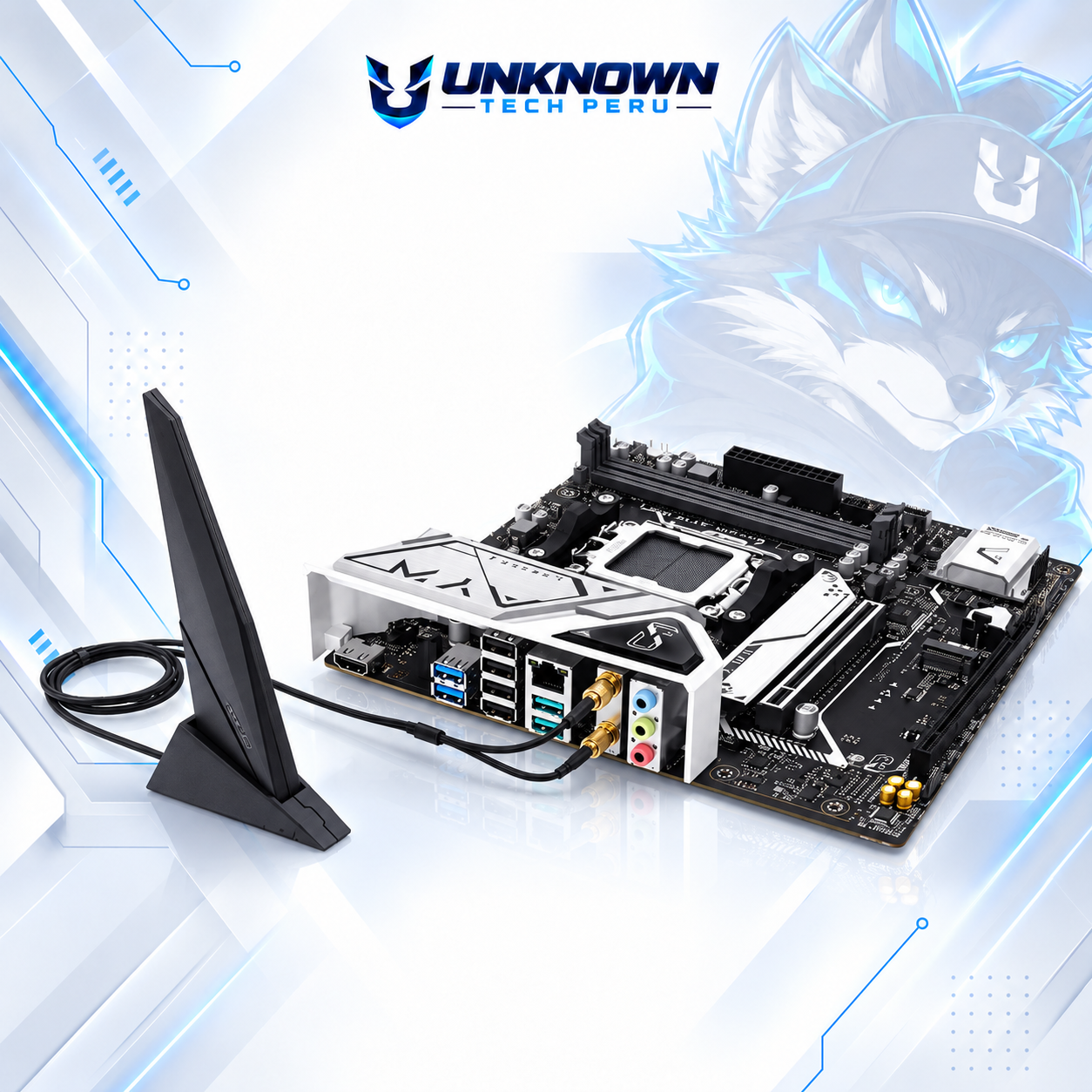MOTHERBOARD AMD ASUS B650M-AYW WIFI ( B650M-AYW WIFI ) | RYZEN 7 / 8 / 9 SERIES | WIFI 6 | DDR5 | 2 SLOT RAM - 96GB MAX / 7600MHZ+ (OC) | 2 SLOT M.2 PCIe 5.0 | MICRO ATX | PCIe 4.0 x16 | SOCKET AM5 #4